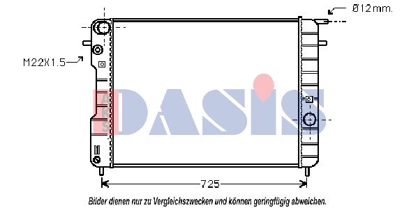 AKS DASIS Radiaator,mootorijahutus 150044N